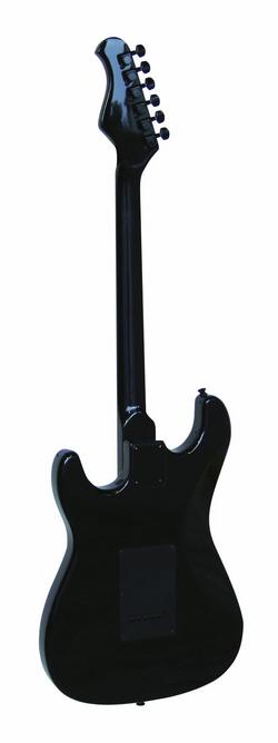 DIMAVERY ST-203 E-Gitarre, gothik-schwarz