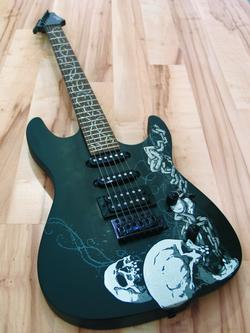 DIMAVERY FR-530 E-Gitarre, S&C,matt schw.