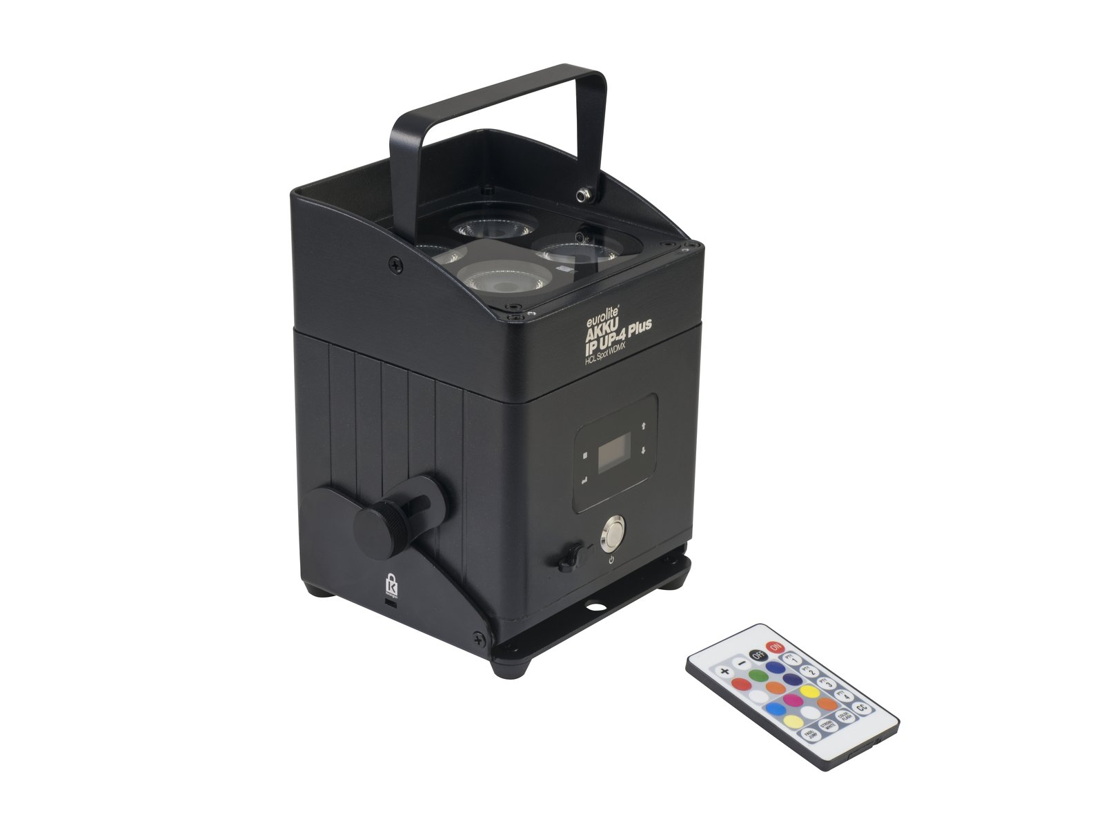 EUROLITE Set 4x AKKU IP UP-4 Plus HCL Spot WDMX + Case mit Ladefunktion