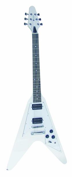 DIMAVERY FV-520 E-Gitarre, weiß