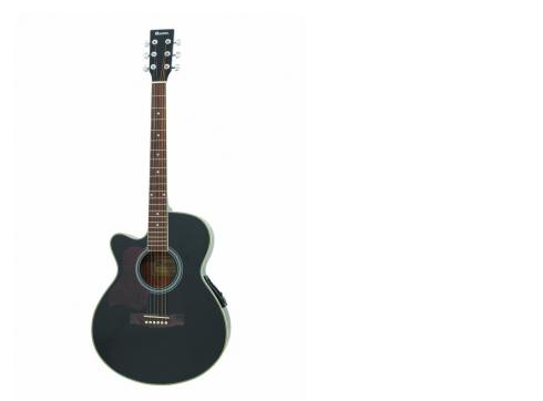 DIMAVERY JK-303L Cutaway 4-Band Eq,schwar