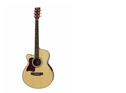 DIMAVERY JK-303L Cutaway 4-Band Eq,Natur