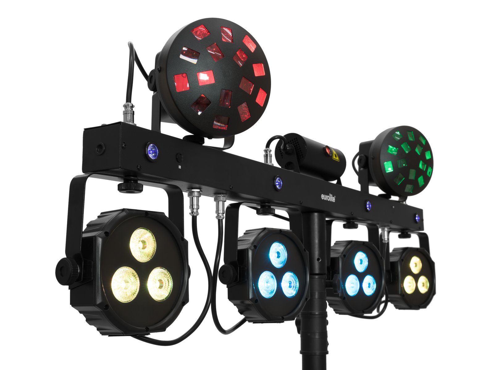 Eurolite Set LED KLS Laser Bar Next FX-Lichtset + M-4 Boxenhochständer