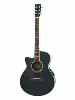 DIMAVERY JK-303L Cutaway 4-Band Eq,schwar