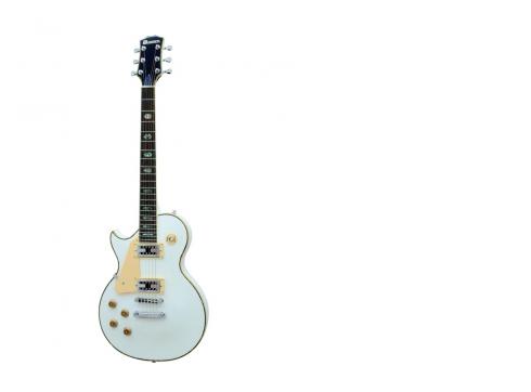 DIMAVERY LP-700L E-Gitarre, linksh. weiß