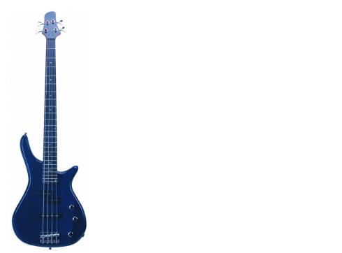 DIMAVERY SB-321 E-Bass, blau glänzend