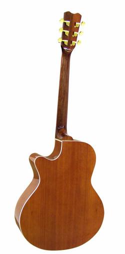 DIMAVERY JH-500 Cutaway-Gitarre, Natur
