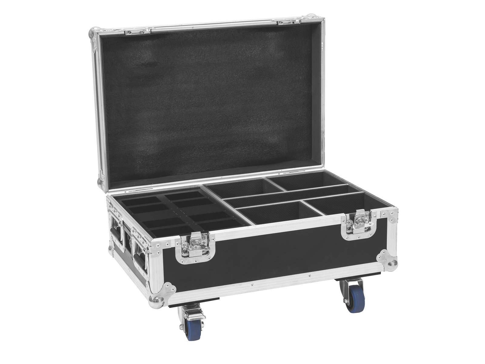 EUROLITE Set 4x AKKU IP UP-4 Plus HCL Spot WDMX + Case mit Ladefunktion
