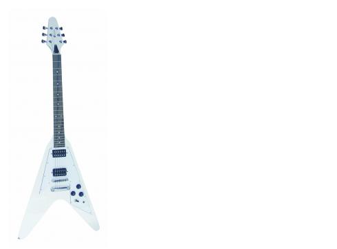DIMAVERY FV-520 E-Gitarre, weiß