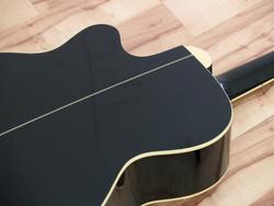DIMAVERY JK-300 Cutaway-Gitarre, schwarz
