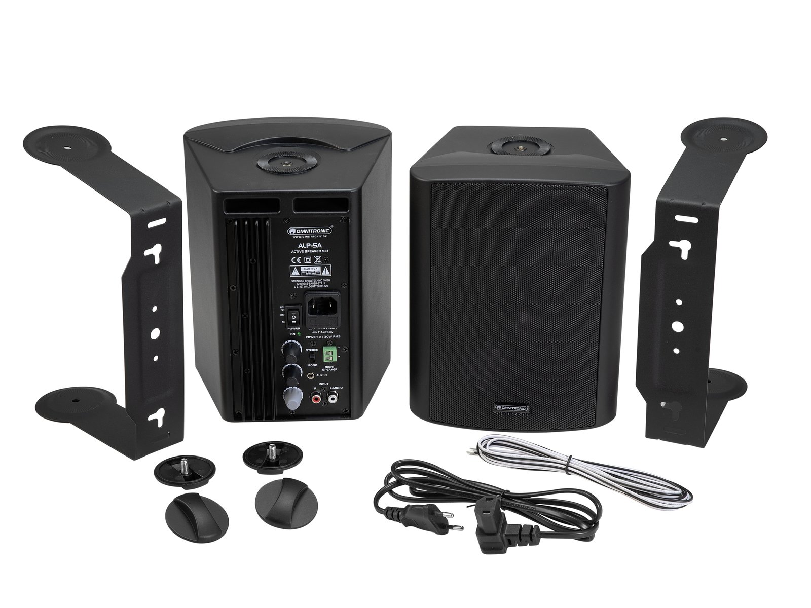 Omnitronic ALP-5A Aktives Lautsprecherset schwarz