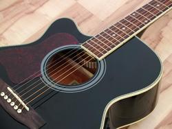 DIMAVERY JK-303L Cutaway 4-Band Eq,schwar