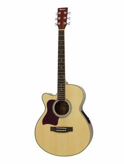 DIMAVERY JK-303L Cutaway 4-Band Eq,Natur