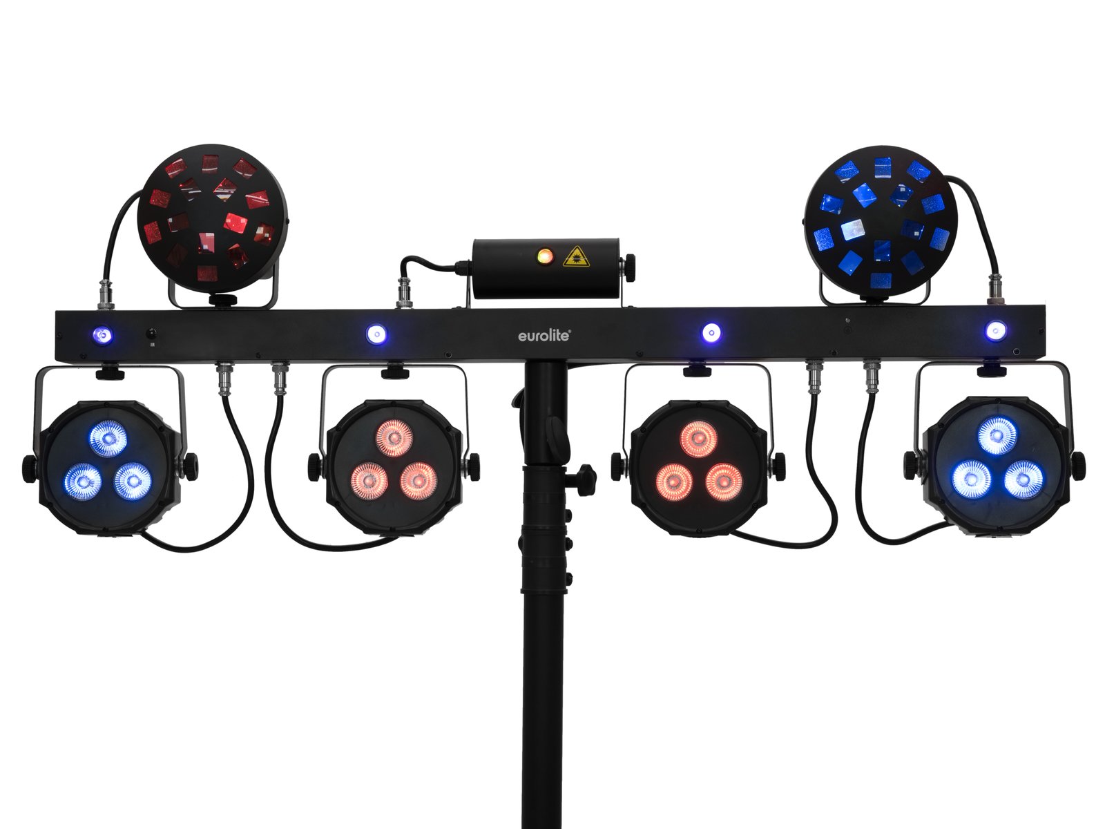Eurolite Set LED KLS Laser Bar Next FX-Lichtset + M-4 Boxenhochständer