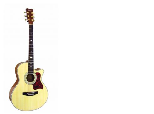 DIMAVERY JH-500 Cutaway-Gitarre, Natur