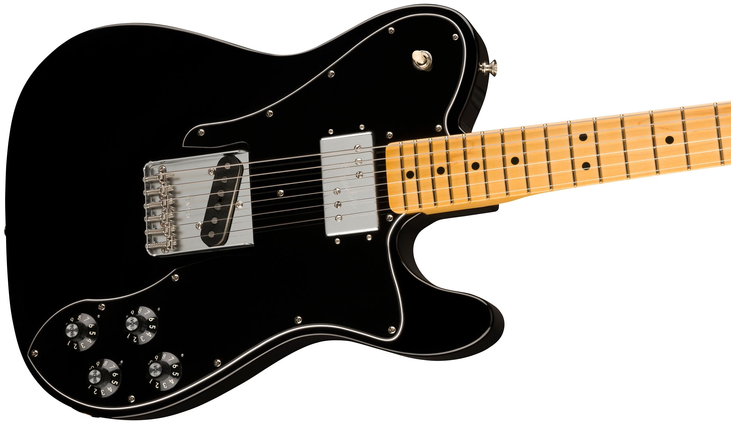 Fender AM Vintage II 1977 Tele Custom MN BLK