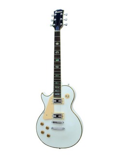 DIMAVERY LP-700L E-Gitarre, linksh. weiß