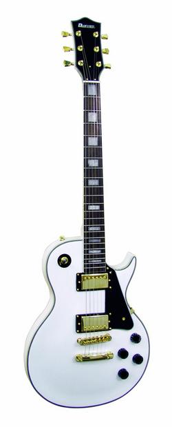 DIMAVERY LP-520 E-Gitarre, weiß/gold