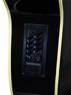 DIMAVERY JK-303L Cutaway 4-Band Eq,schwar