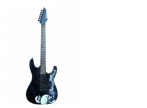 DIMAVERY FR-530 E-Gitarre, S&C,matt schw.