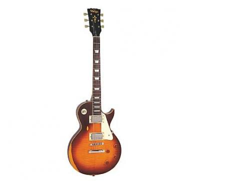 Vintage LP Icon Series Distressed Tobacco Sunburst