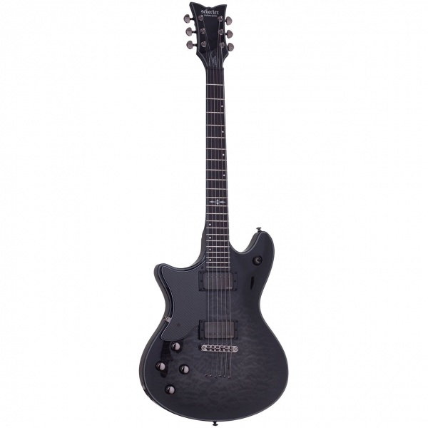 Schecter Hellraiser Hybrid Tempest LH Trans Black Burst