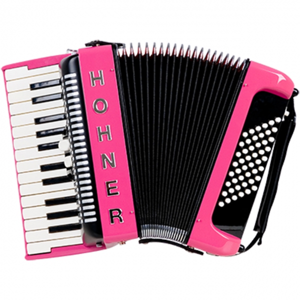 Hohner Bravo II 48 Design 2 customized pink