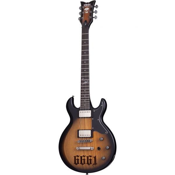 Schecter Signature Zacky Vengeance 6661 Aged Nat. Satin Black Burst
