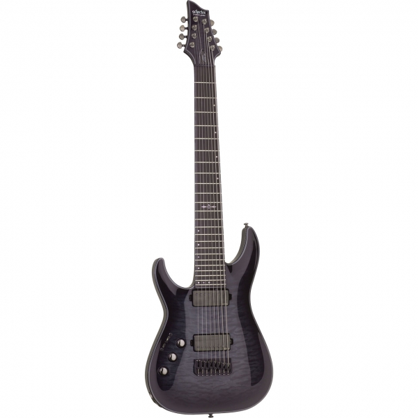 Schecter Hellraiser Hybrid C-8 LH Trans Black Burst