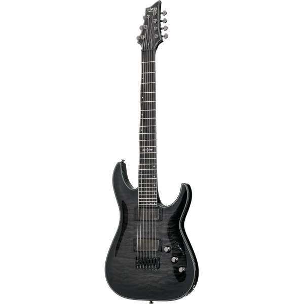 Schecter Hellraiser Hybrid C-7 Trans Black Burst