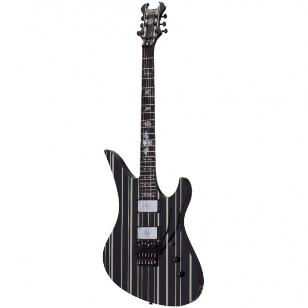 Schecter Signature Synyster Custom FR Gloss Black/Silver Stripes