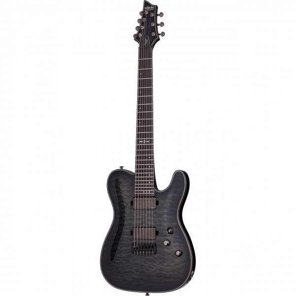 Schecter Hellraiser Hybrid PT-7 Trans Black Burst