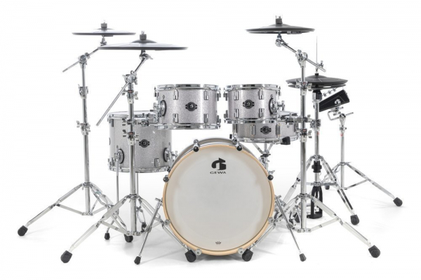 GEWA E-Drum Set G9 PRO 5 SE - Silver Sparkle
