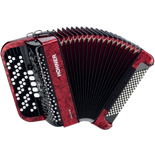 Hohner Nova III 96 rot B-Griff